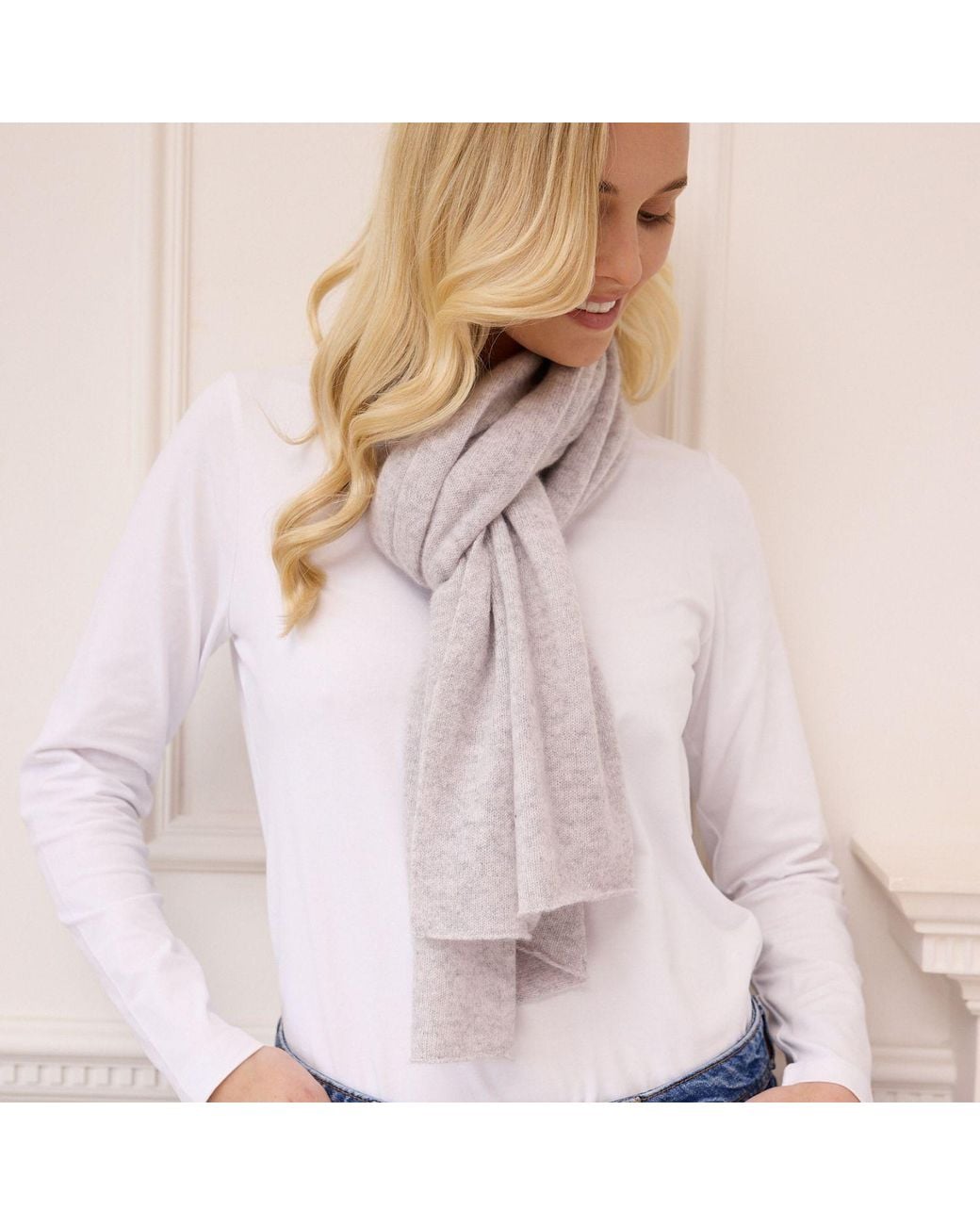 Cove Gray Lucy Multi Way Cashmere Wrap