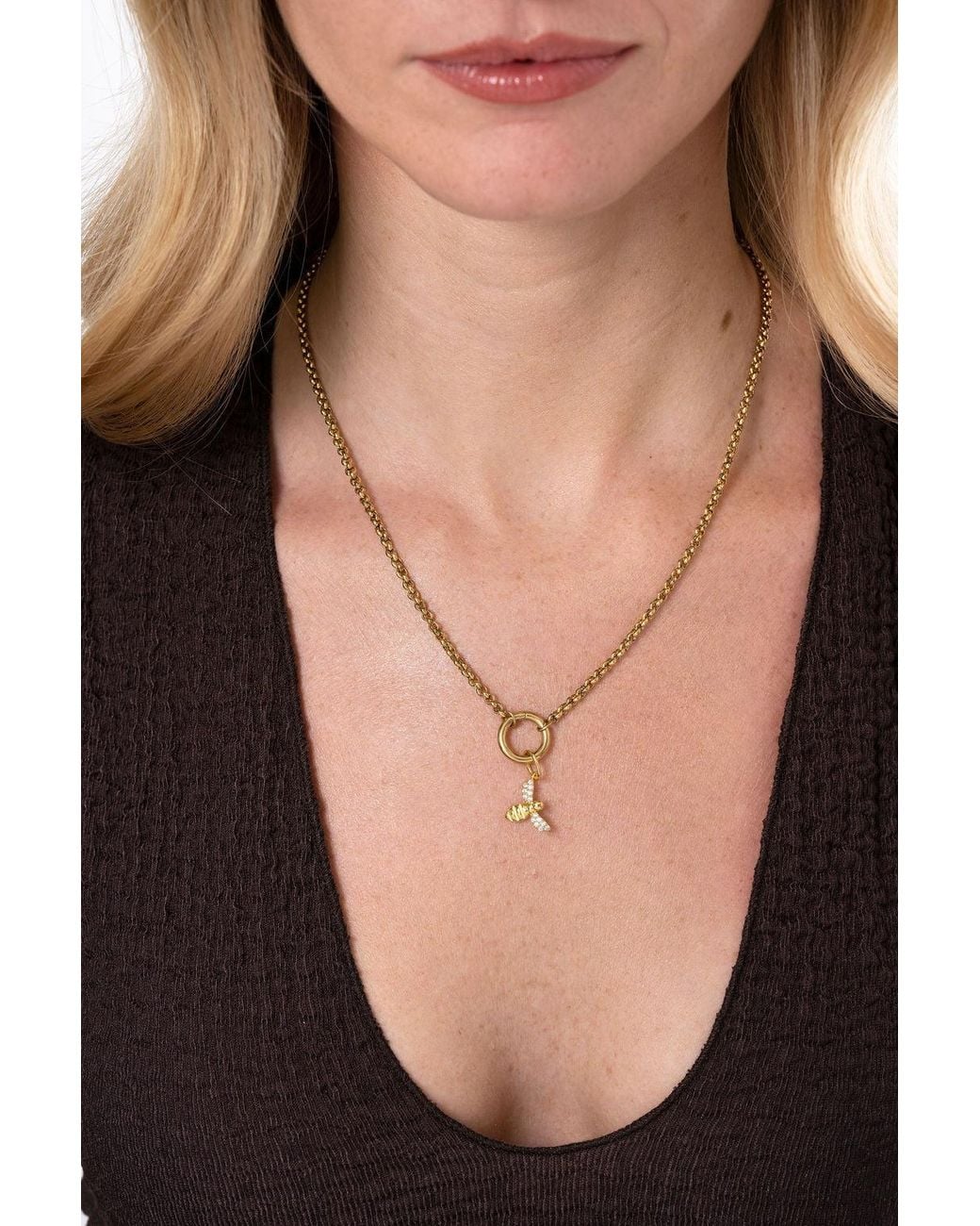 Zynnia Collective Metallic Bee Charm