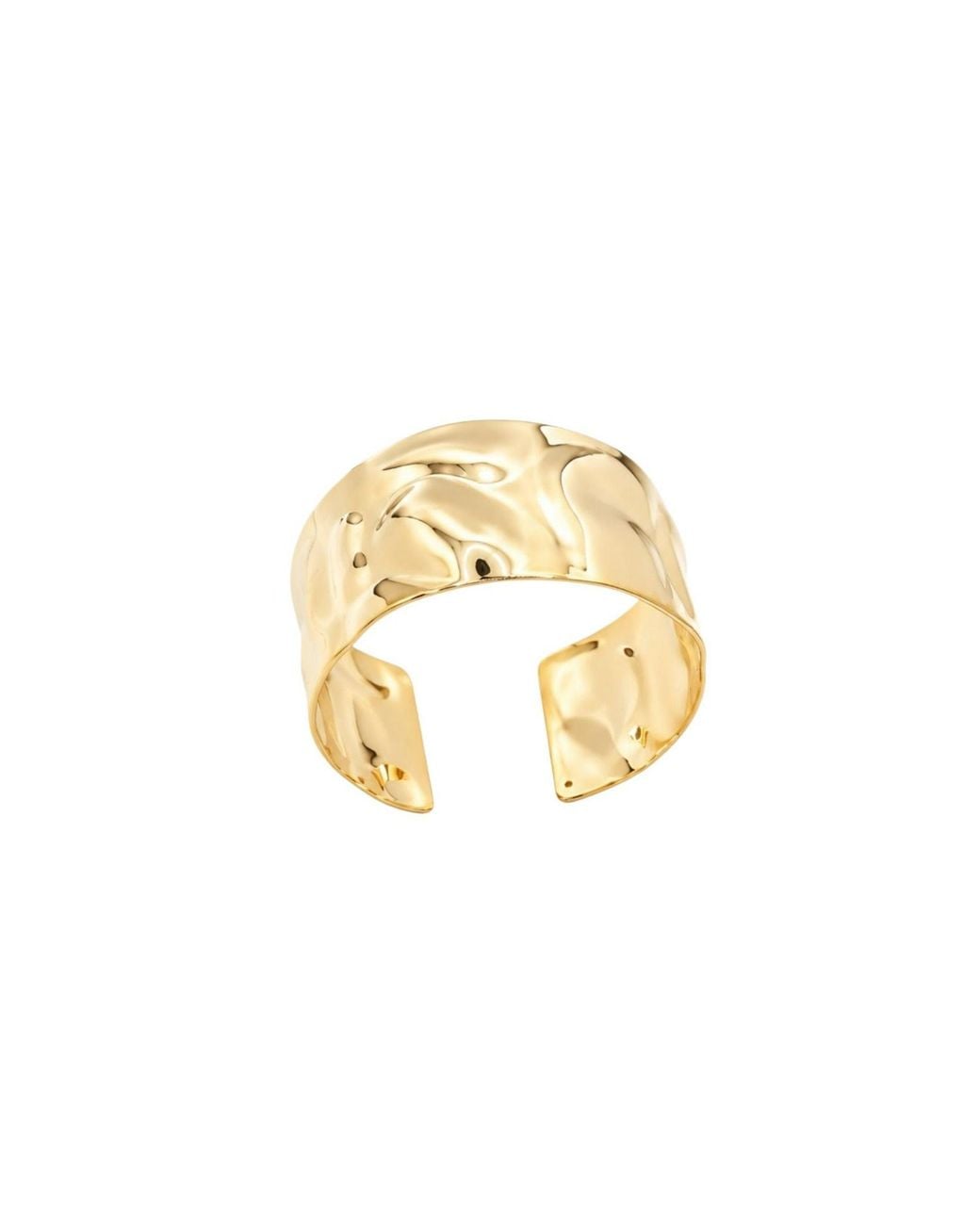 Uchi and Soto Metallic Kin Sculptured Wide Cuff Bangle