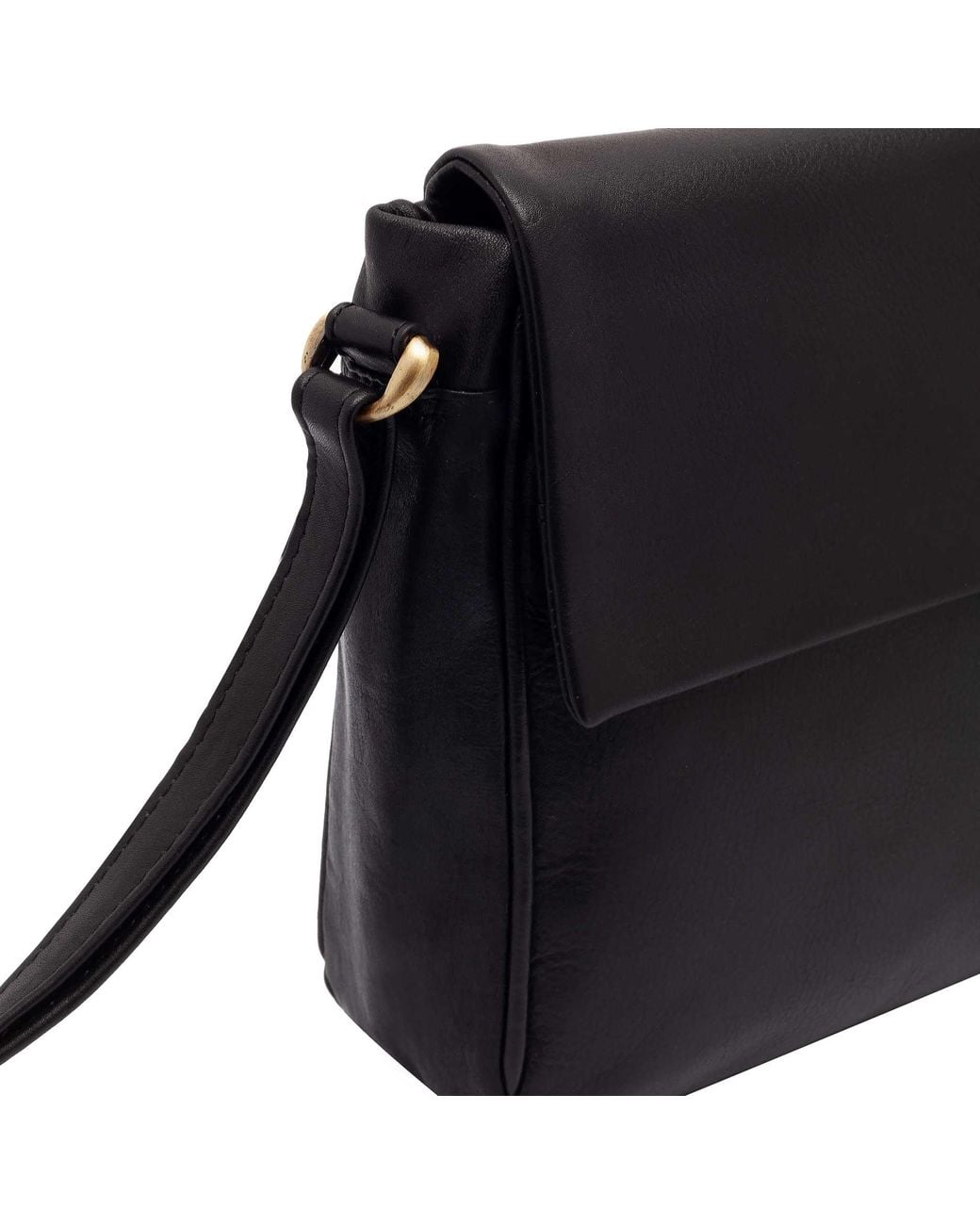 Lloyd Baker Black Lavasa Leather Crossbody Bag