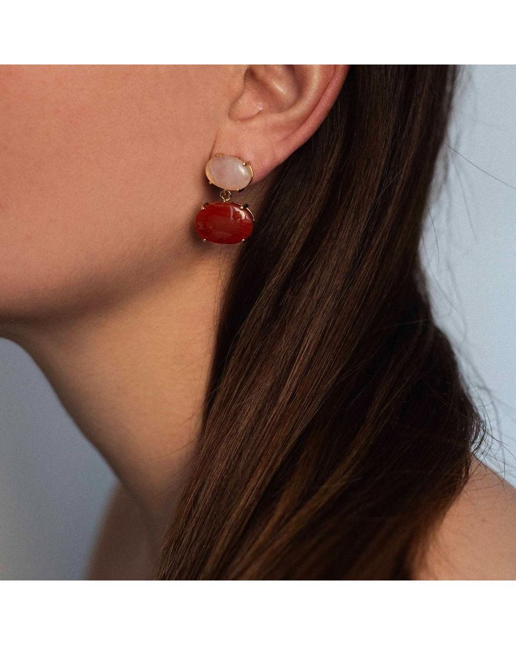 Crystalline Jewellery Red Blush & Ruby Earrings