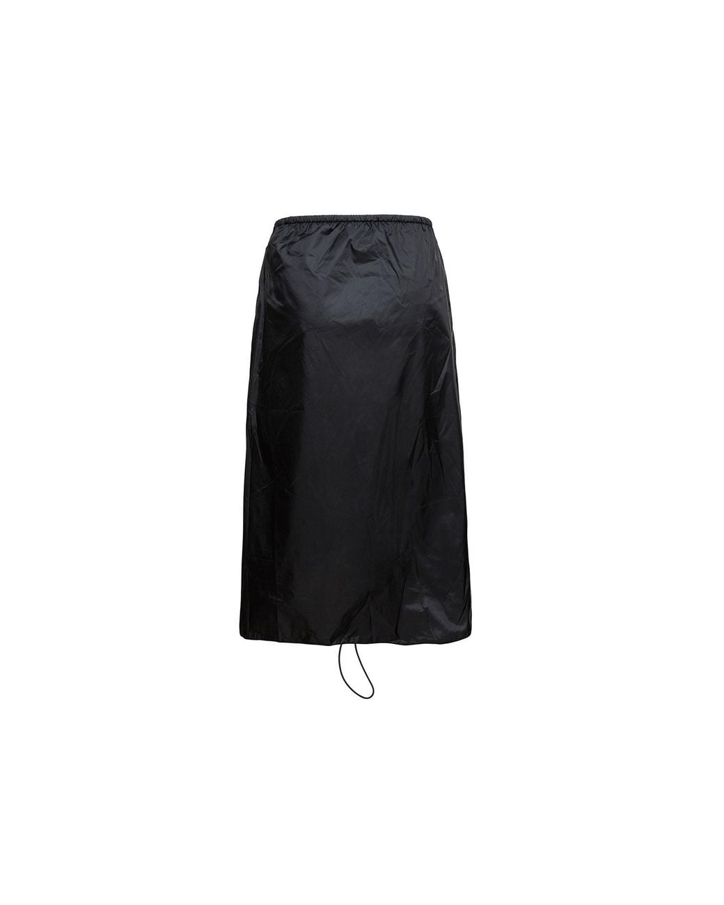 Audrey Vallens Black All-Gen Skirt With Gather Front