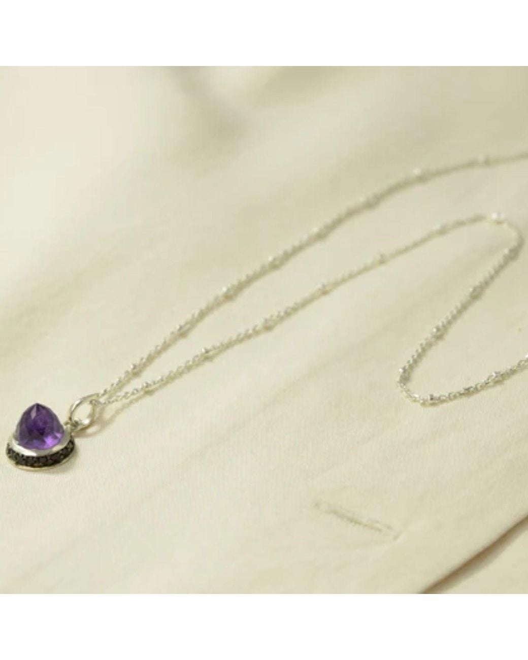 The Jewellery Store London Purple Istanbul Secret Amethyst And Spinel Pendant Necklace