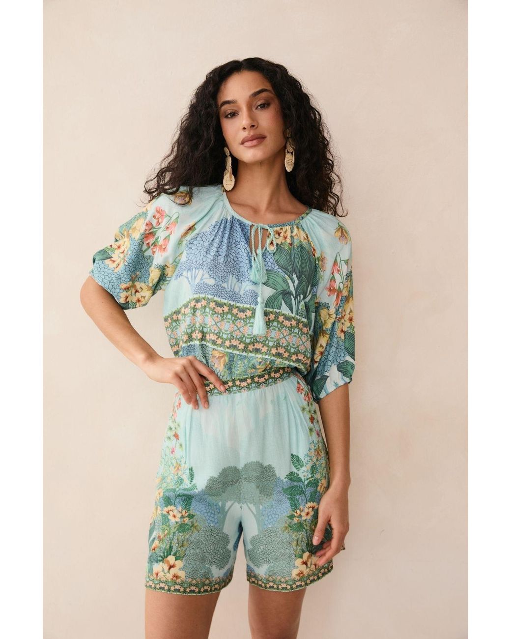 Raishma Blue Tracy Shorts