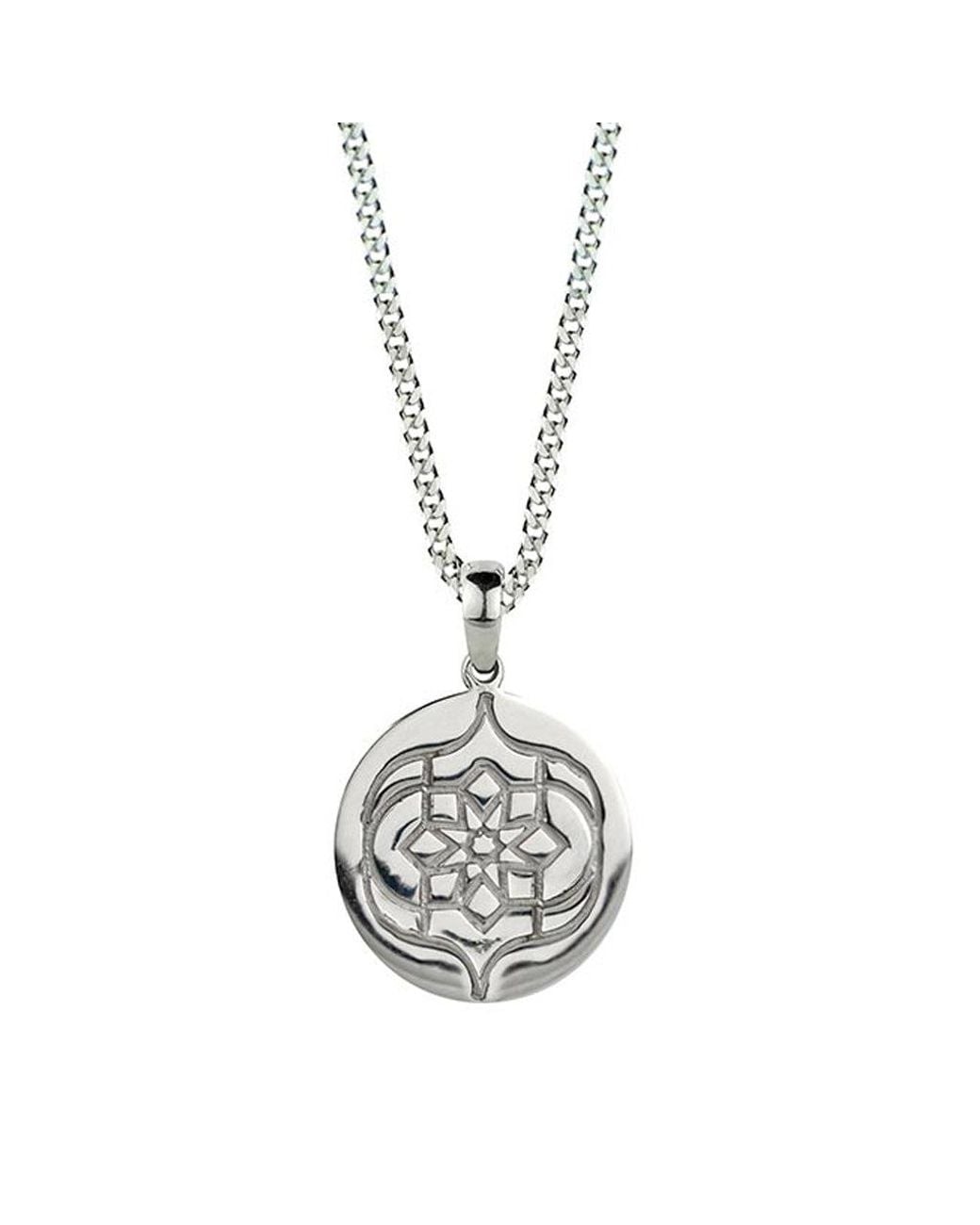 Charlotte's Web Jewellery Metallic Cw Motif Necklace for men
