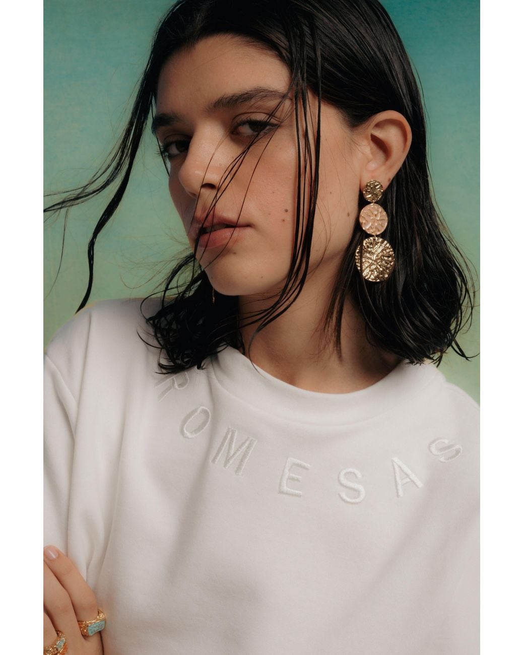 Lavani Jewels Metallic Geyser Earrings