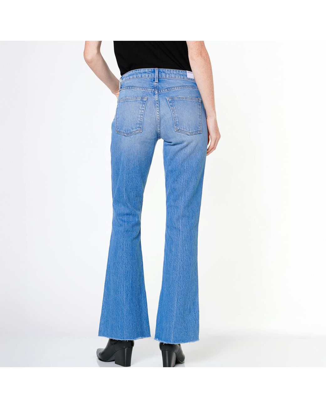 NOEND Blue Grace Mid Rise Flare