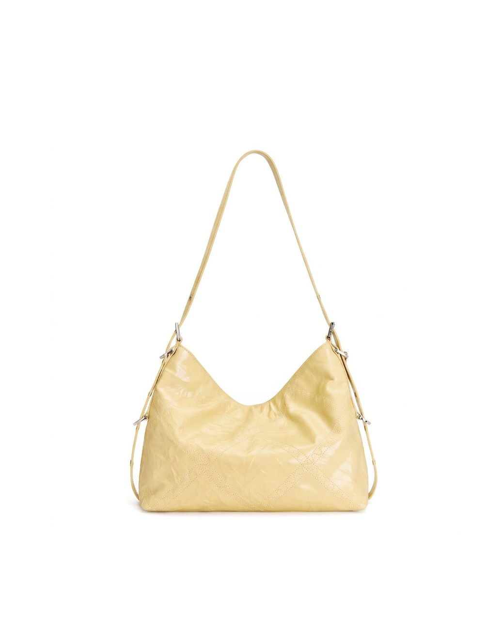 Orange Cube Metallic Metropolitan Chain Hobo
