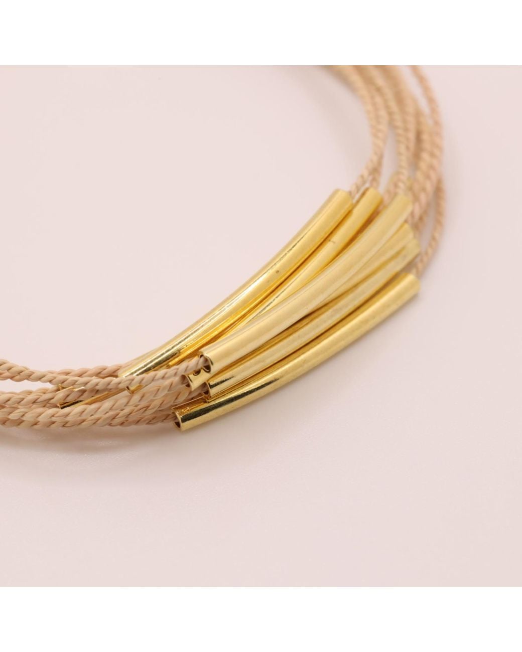 Nart Nature Making Art Metallic Neutrals The Elemental Buriti Natural Fiber Bracelet