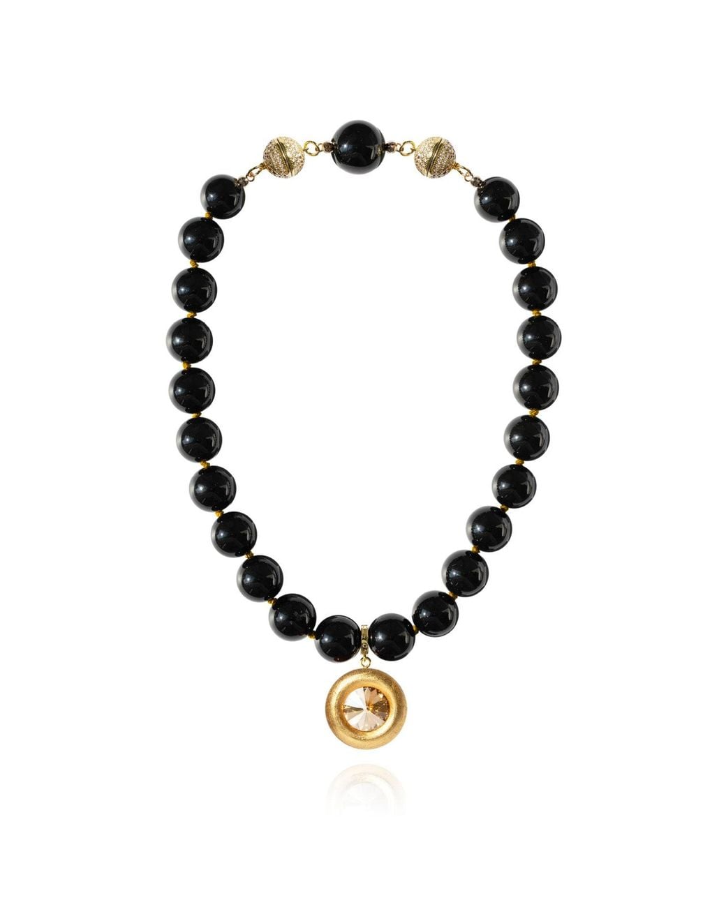 Saule Label Black Lola Onyx Necklace