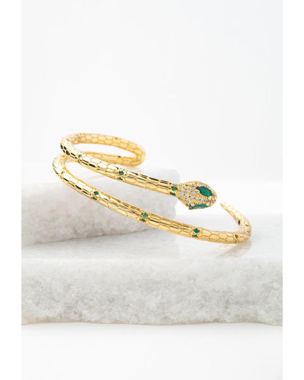 Starfish Project Metallic Snake 'Little Dragon' Cuff Bracelet