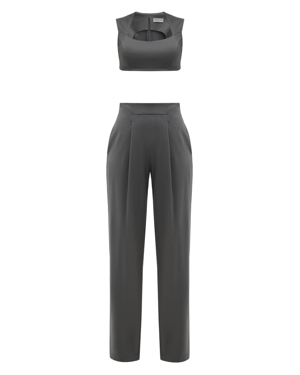 HER CIPHER Gray Soho Pants