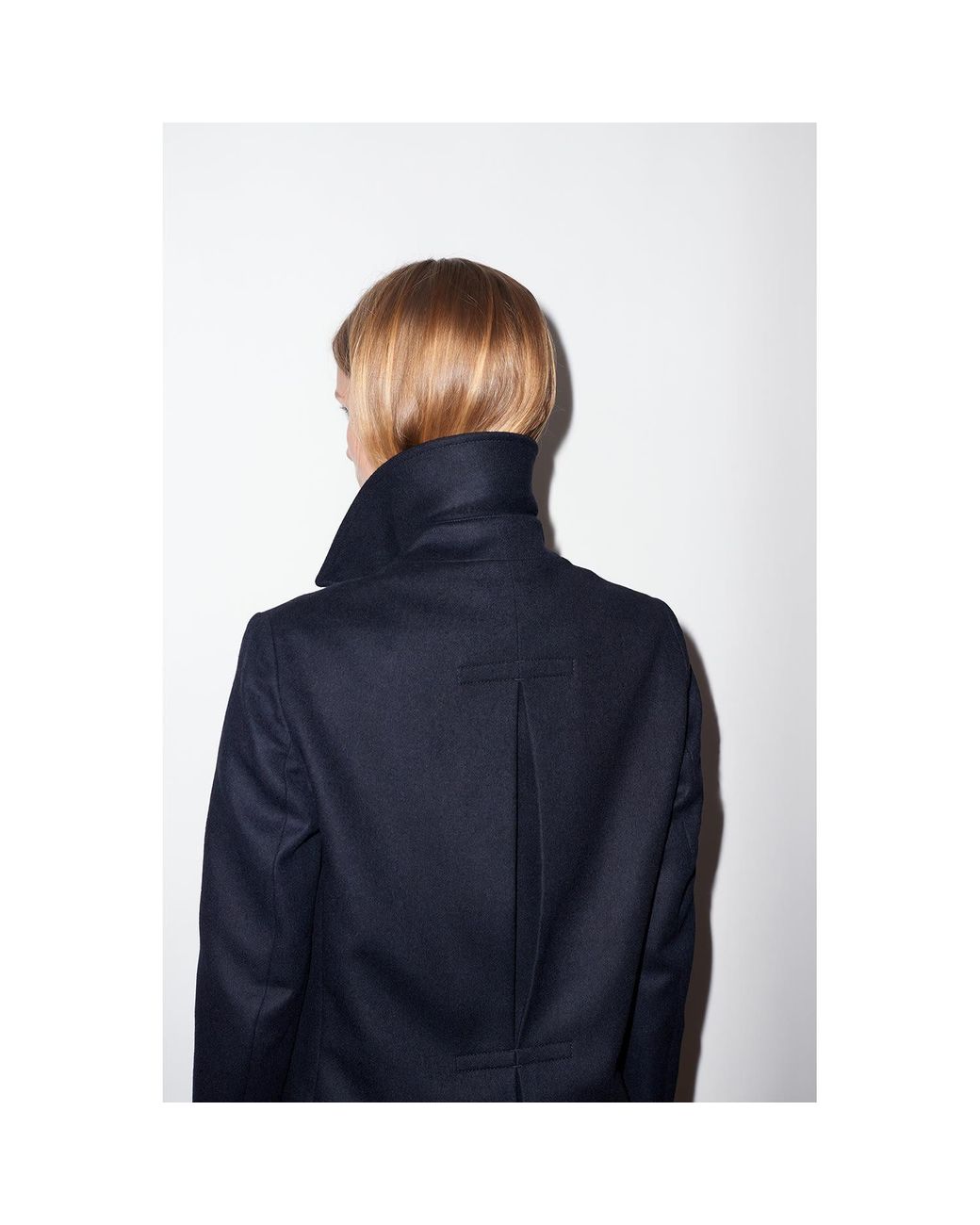 Hegarty London Blue Single Breasted Overcoat
