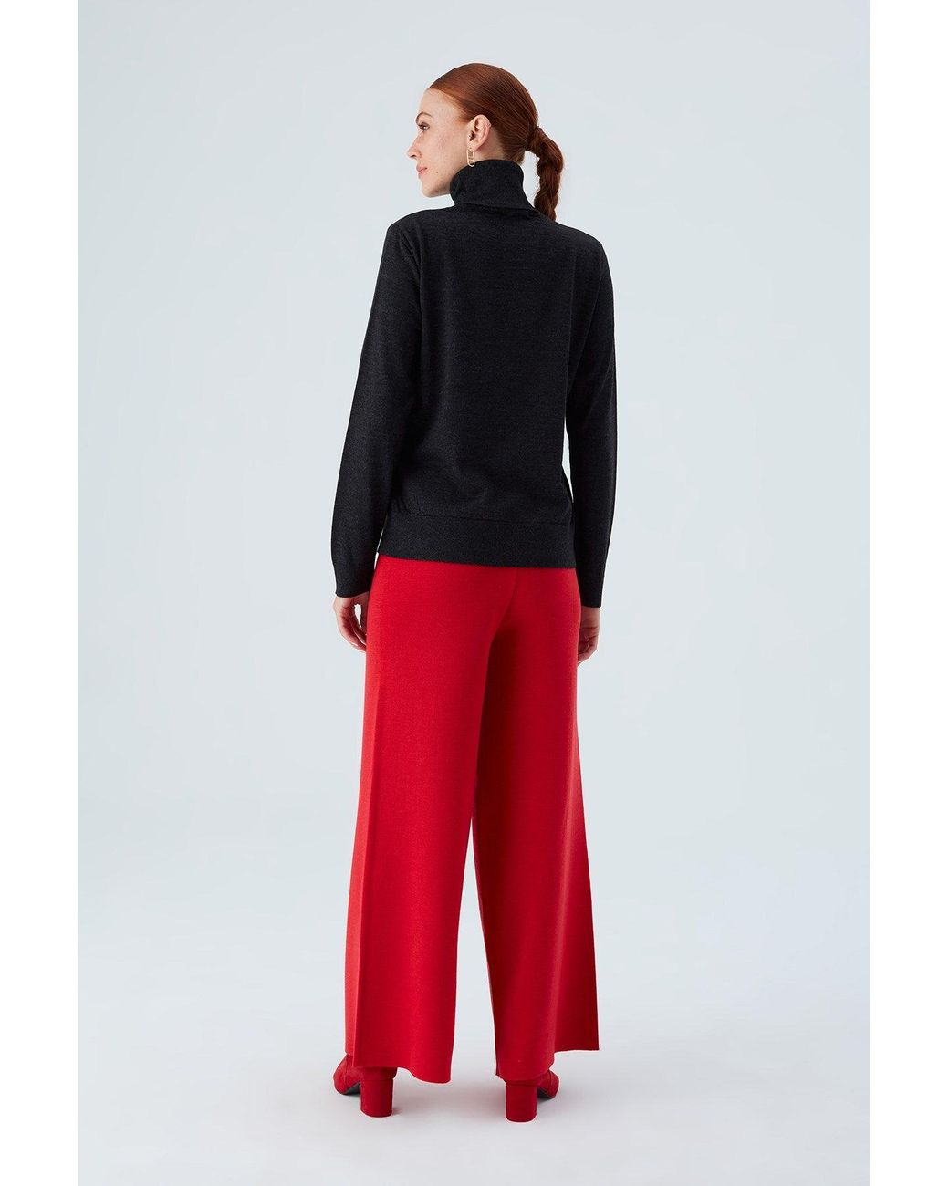 Peraluna Black Valeria Fine Turtleneck Pullover