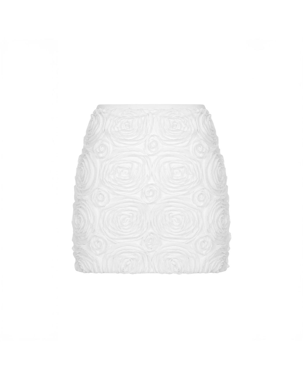 Herfetch White Mini Bloom Skirt
