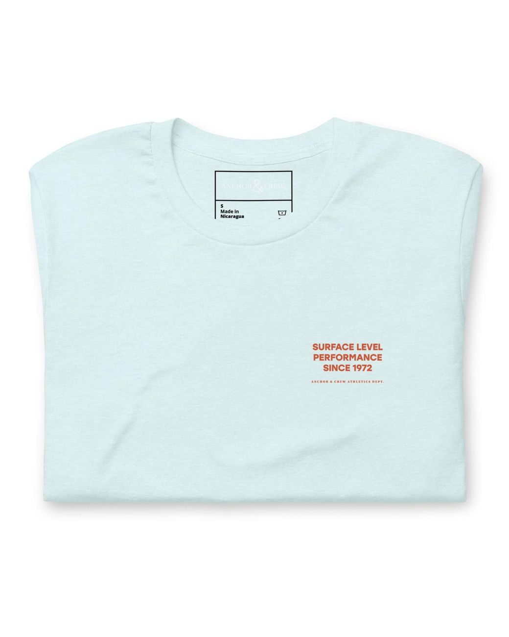 Anchor and Crew Blue Ice Personal Best-Ish Swimming League Organic Cotton T-Shirt