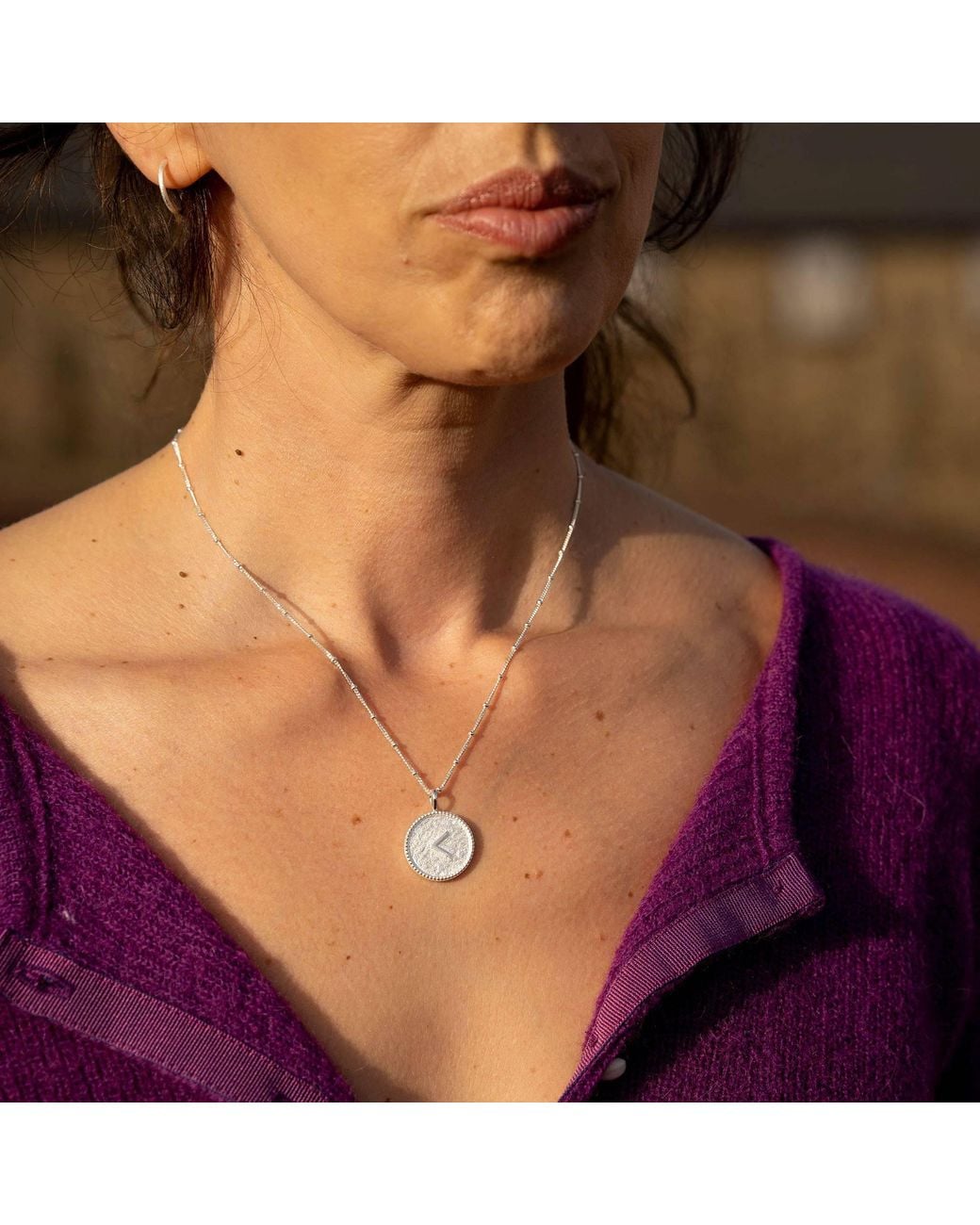 Claire Hill Designs Metallic Kind Shorthand Coin Necklace