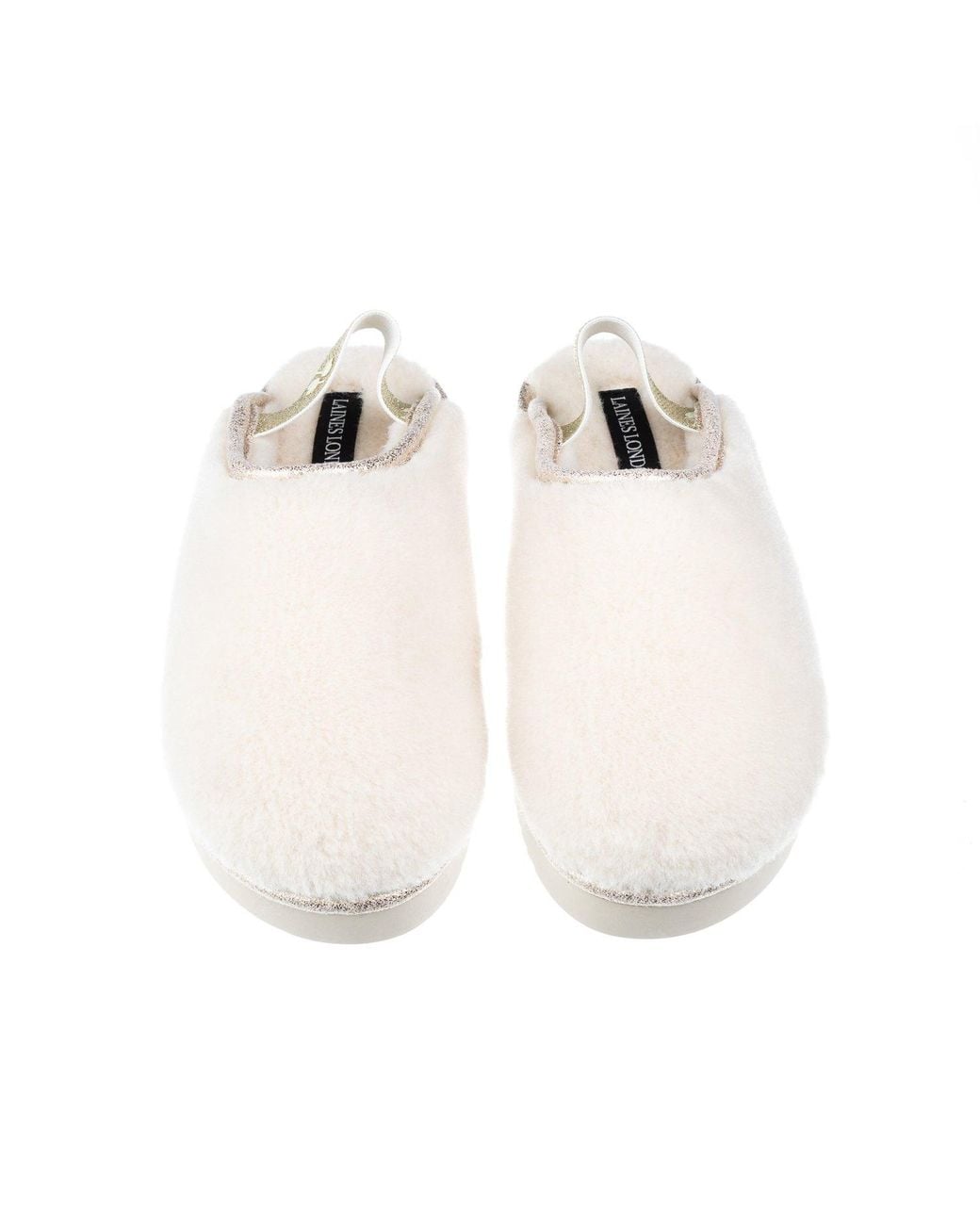 Laines London Natural Neutrals Flatform Cloud Slippers