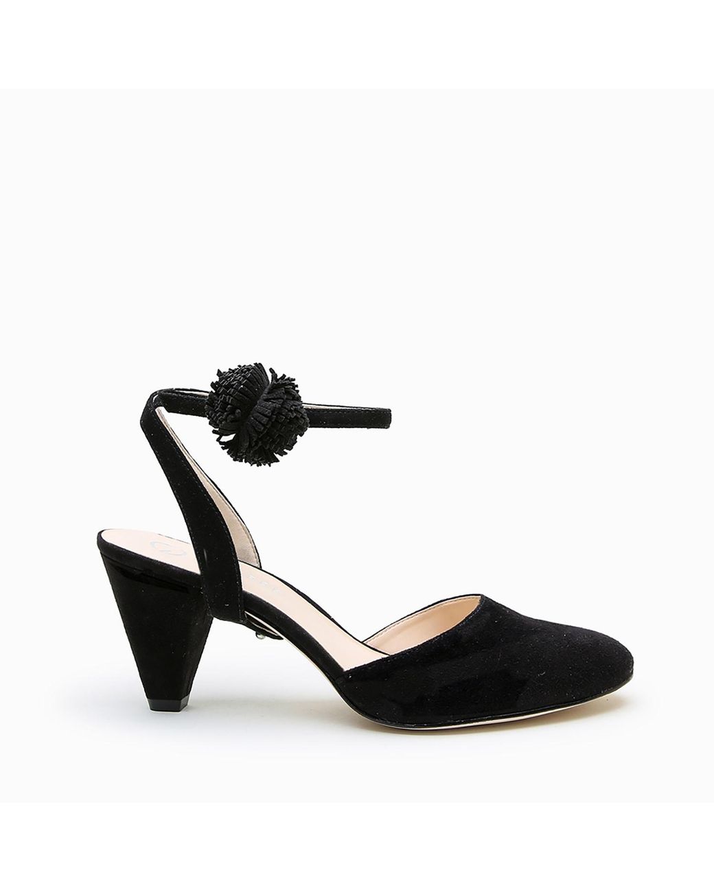 Alterre Black Suede Pom Pom