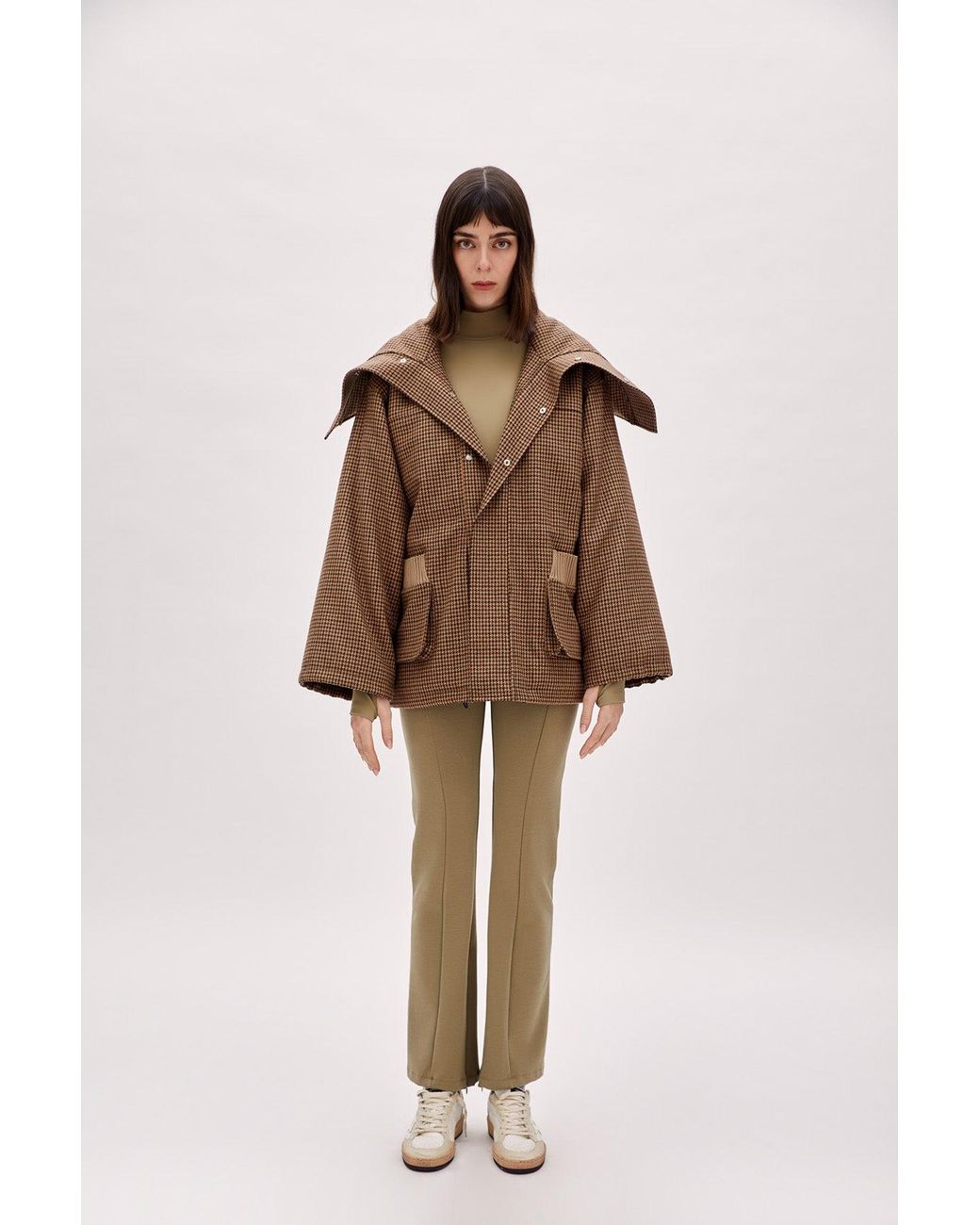 Pcfg Brown Oversized Puffer Coat