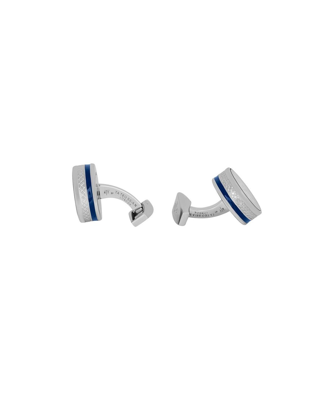 Tateossian Blue Skull Tourbillon Cufflinks for men