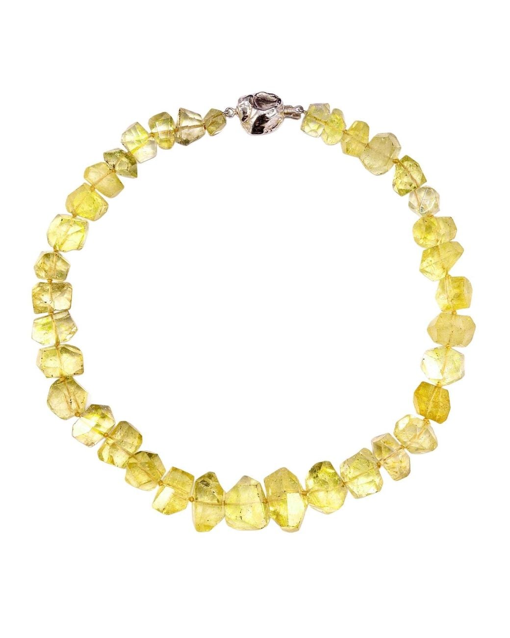 Mineralgems•Studio Metallic Citrine Quartz Statement Necklace