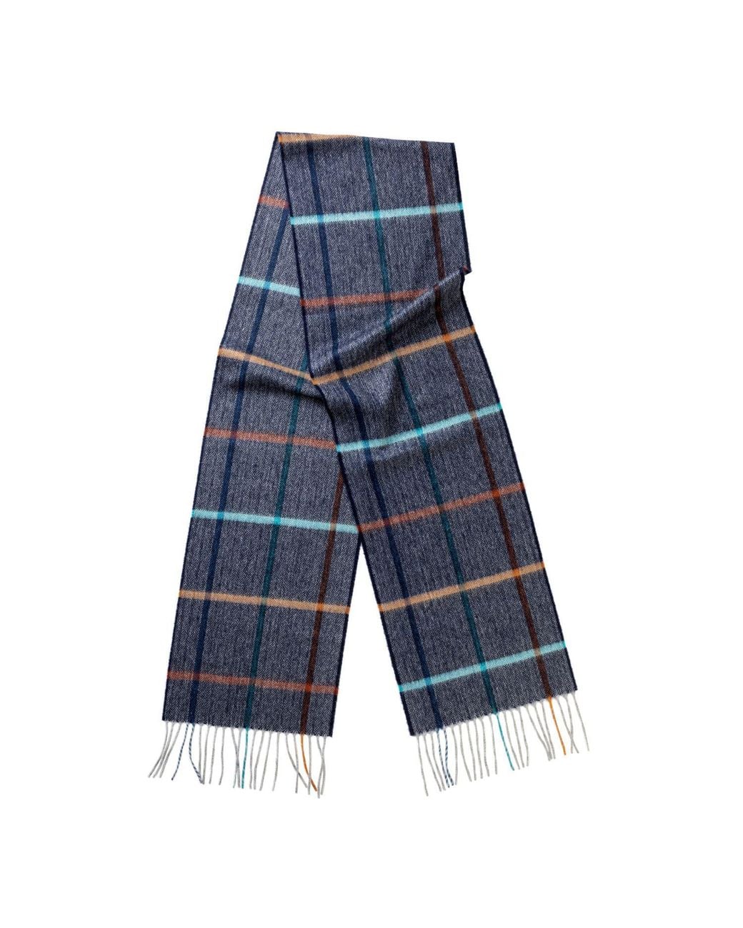 Kinalba Blue Oban Fala Cashmere Scarf