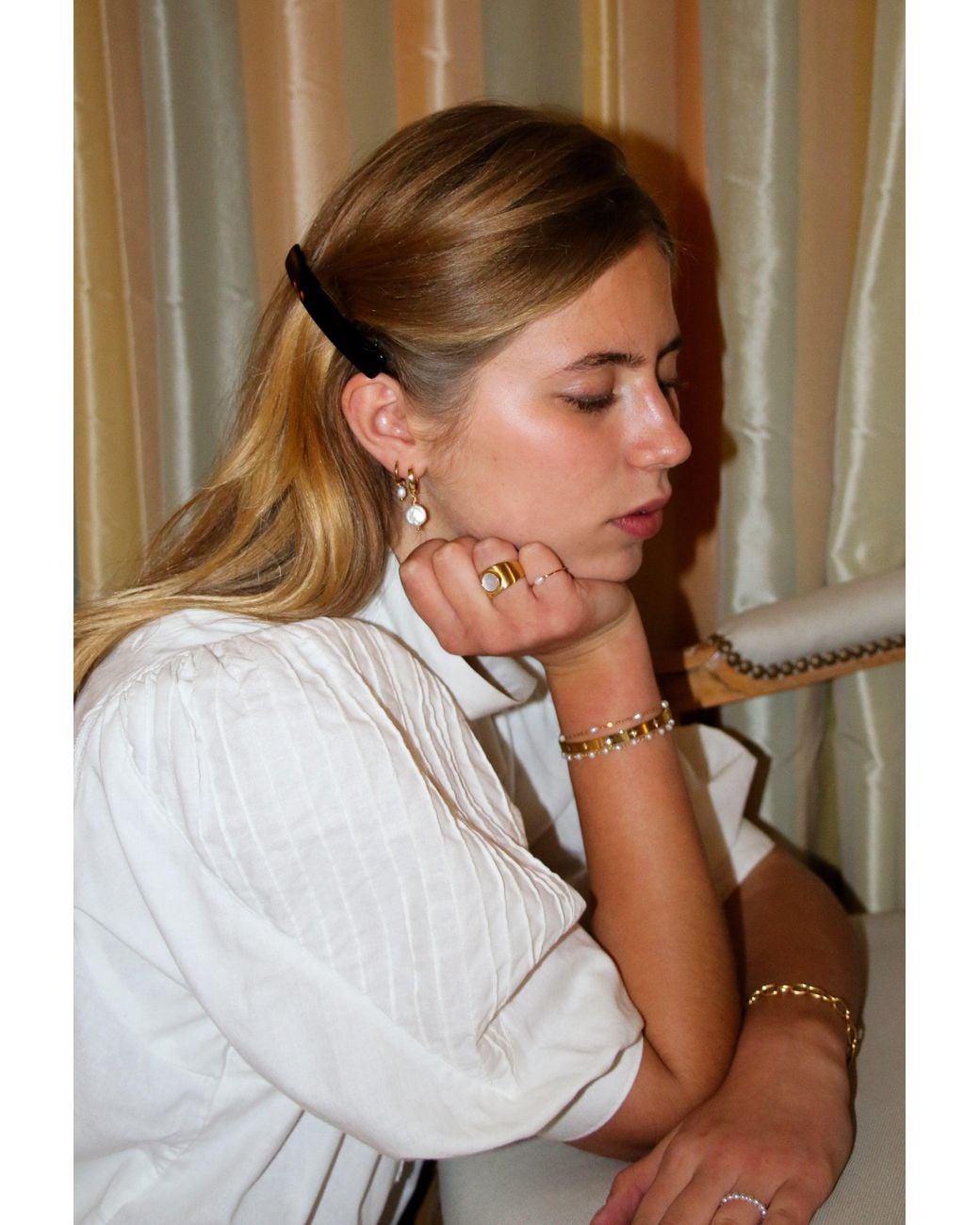 Iris London Metallic Margo Earrings