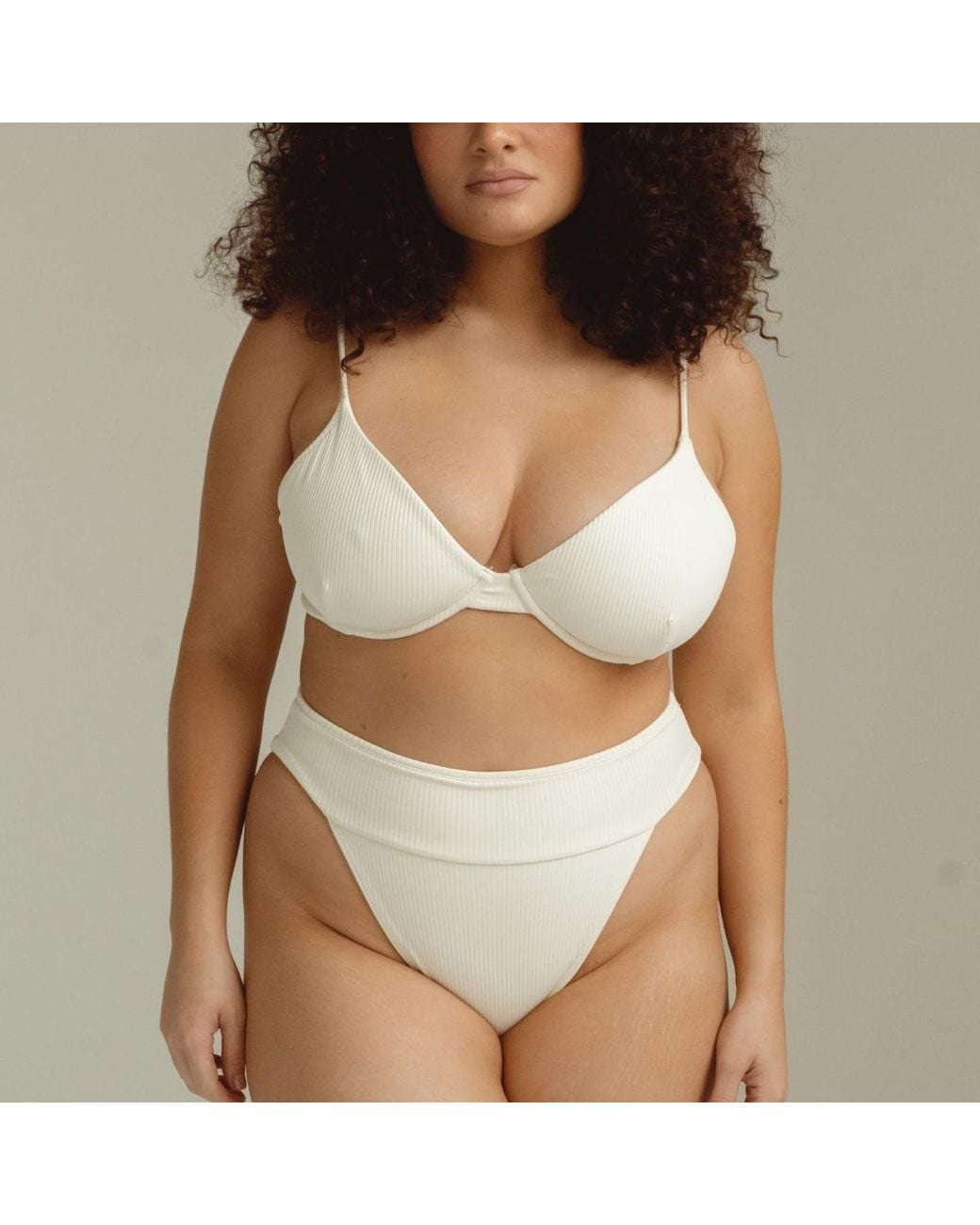 Montce Natural Cream Rib Tamarindo Bikini Bottom