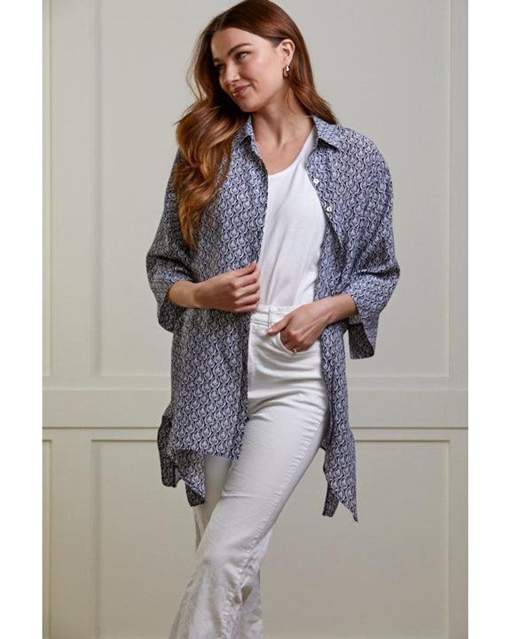 Guinea London Gray Pure Silk Summer Top