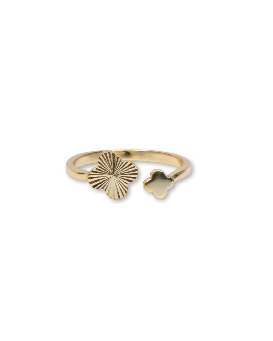 Argento Vivo Metallic The Clover Bypass Ring