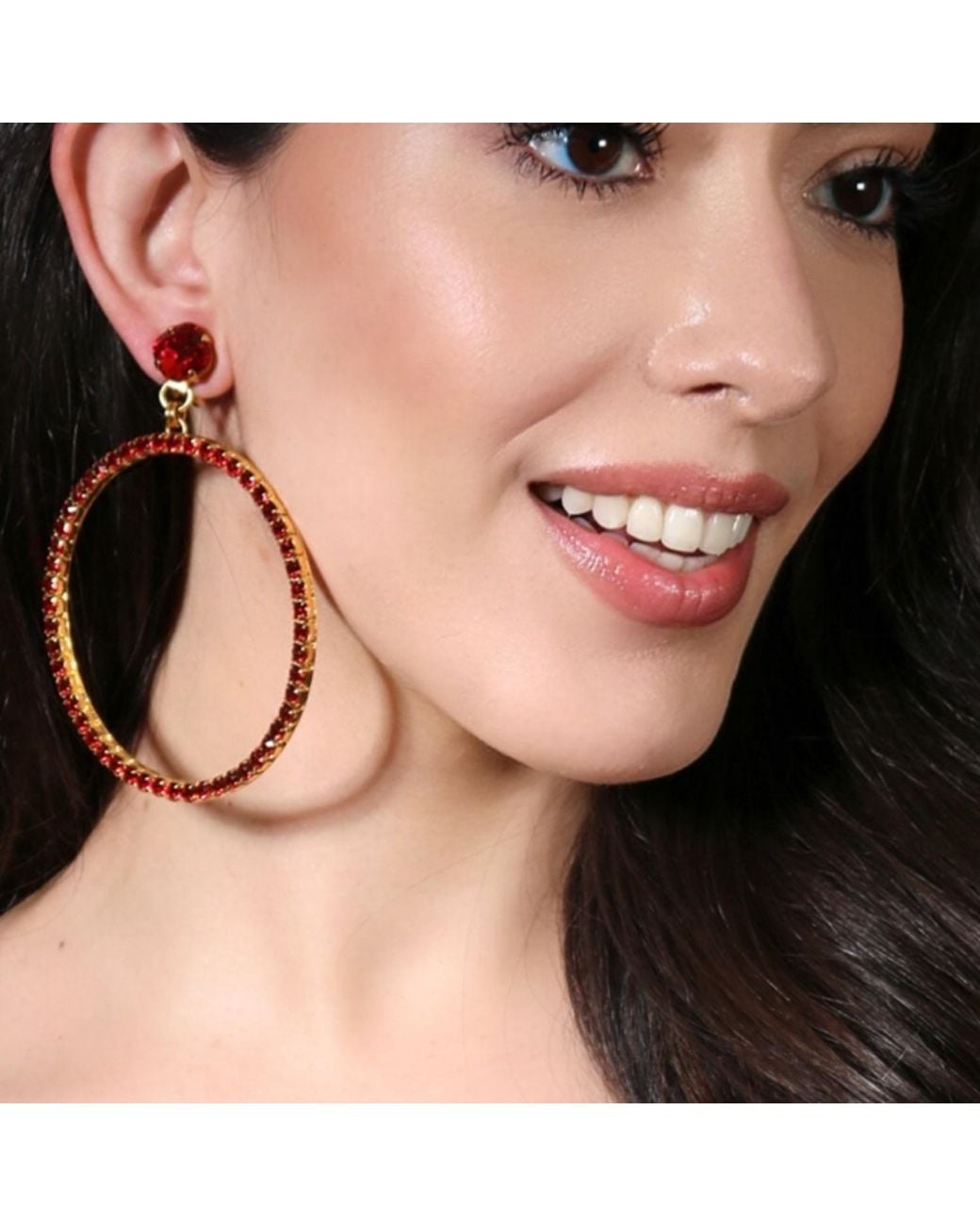 Vicki Sarge Brown The Large Hoop Earrings