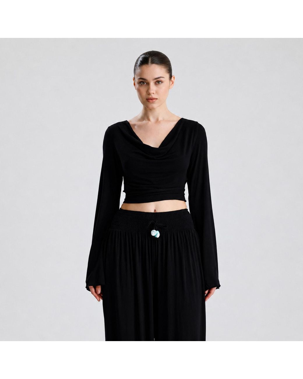 Maison De Gala Black Valerie Noir Drape Set