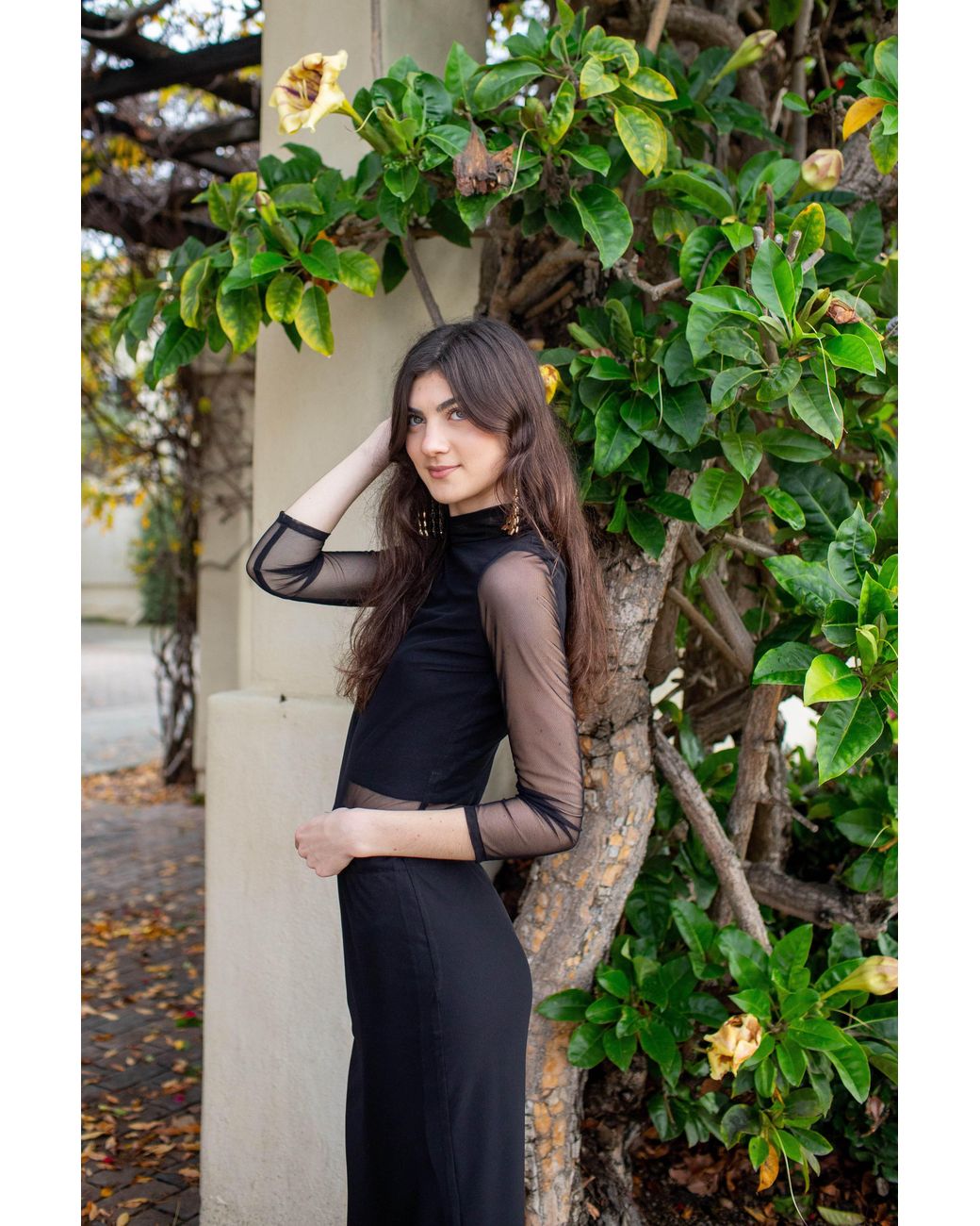 Jennafer Grace Black Lucy Long Sleeve Top