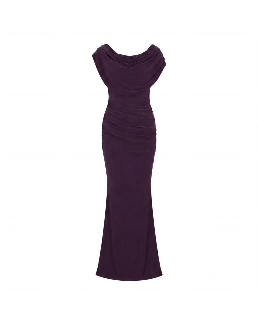 Atom Label Purple Platinum Gown