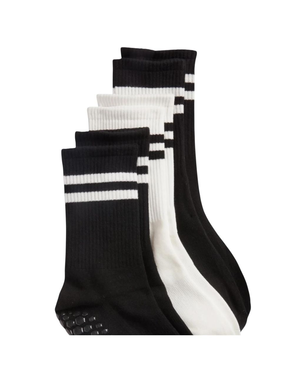 HIGH HEEL JUNGLE by KATHRYN EISMAN Black Varsity Grip Socks