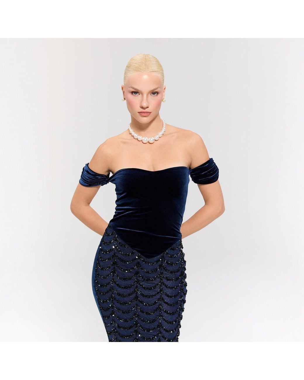 Nur Karaata Blue Dynasty Waltz Dress