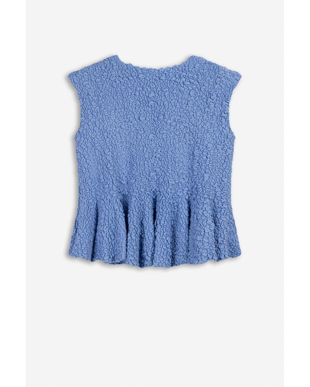 Nocturne Blue Accessory Detail Crew Neck Knit Top