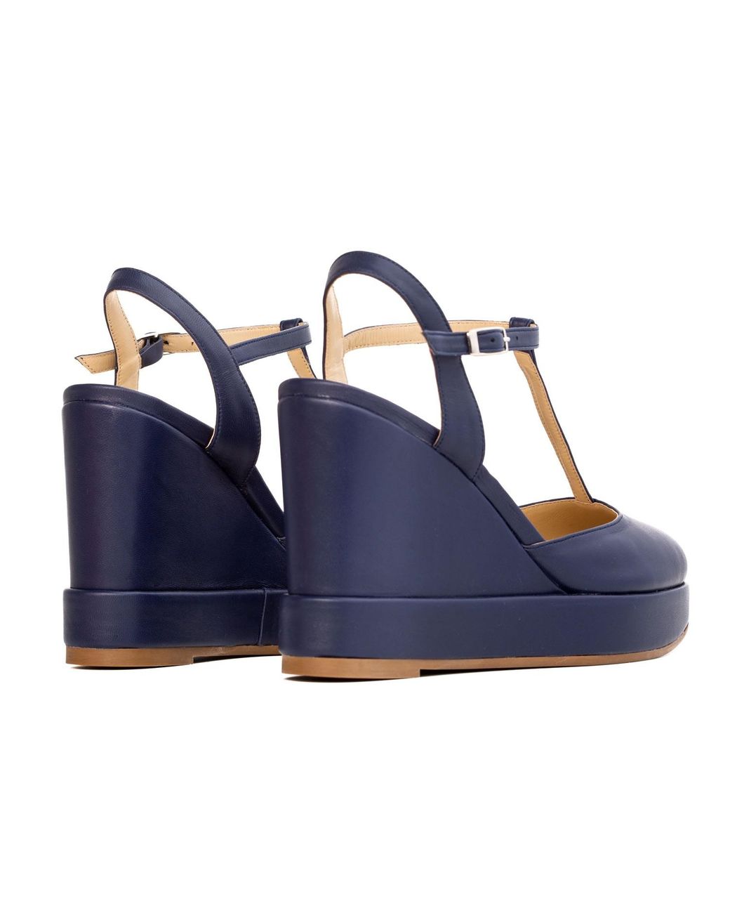 Rosamund Muir London Blue Jeanne Wedges