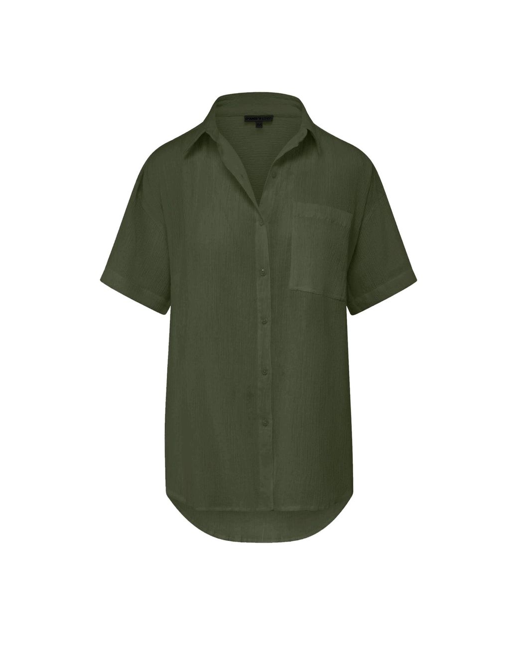Change of Scenery Green Neutrals Michelle Button Down Top
