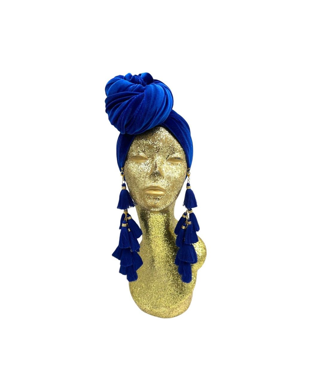 Julia Clancey Blue Electric Chacha Turban