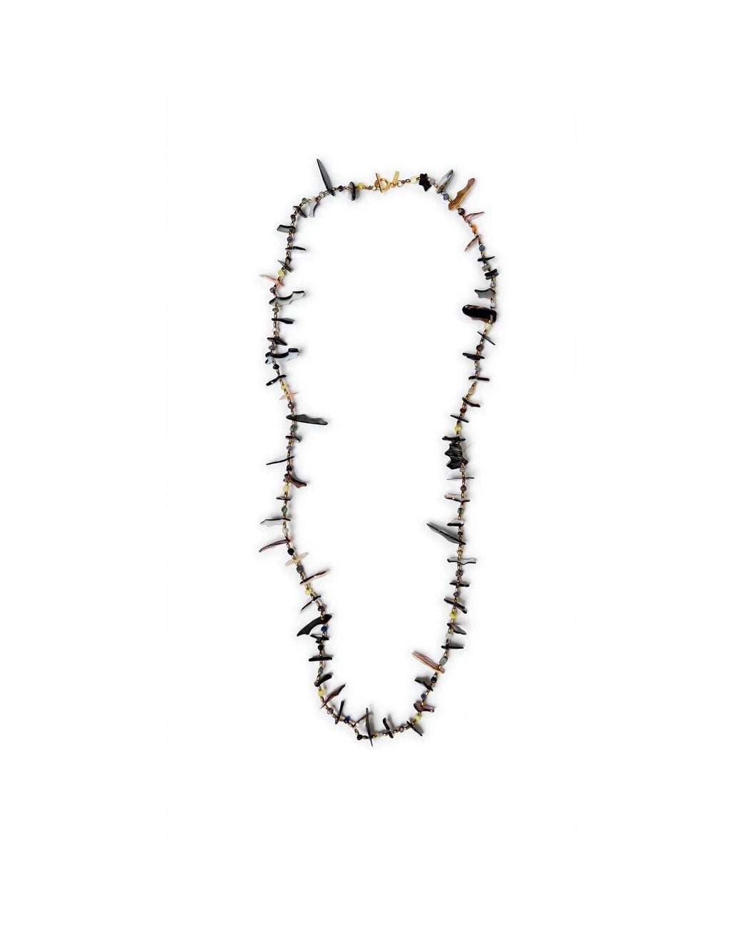 Jaredjamin Metallic Caracola Shell Shard Convertible Necklace