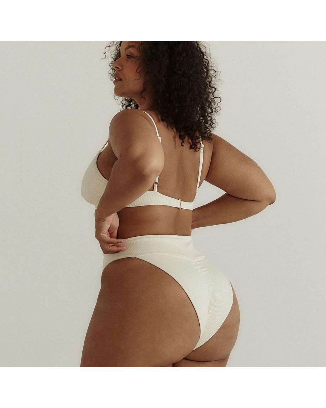 Montce Natural Cream Rib Tamarindo Bikini Bottom