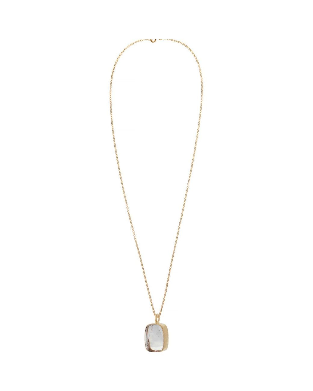 Goddess Charms White Neutrals Elemental Crystal Necklace