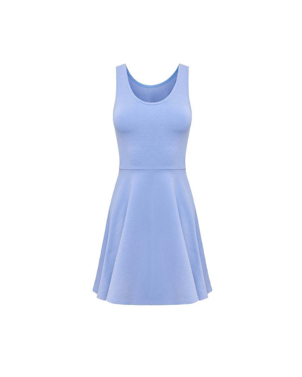 Mandragora Blue Reversible Cotton Strap Dress – Stacy