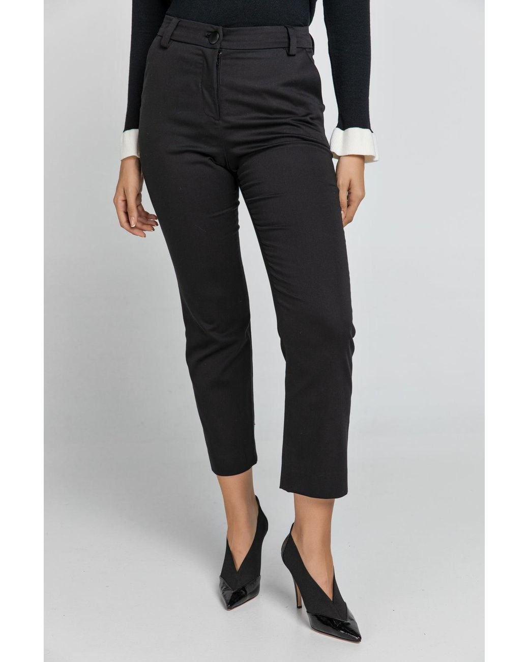 Conquista Black Gabardine Pants