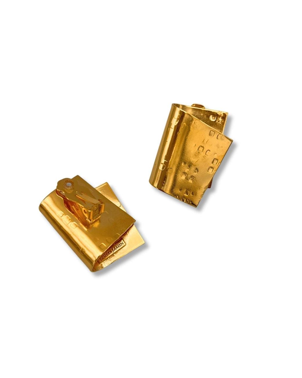 Jaredjamin Metallic Fold Over Clip Earrings