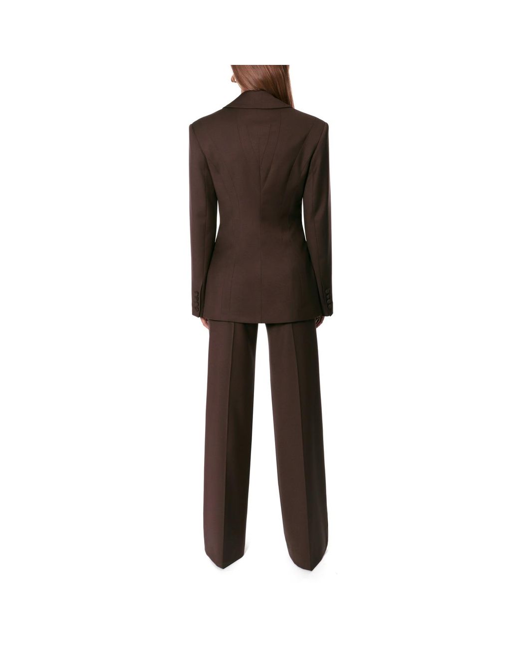 AGGI by HALEWSKI Brown Polina Stone Single Breasted Blazer