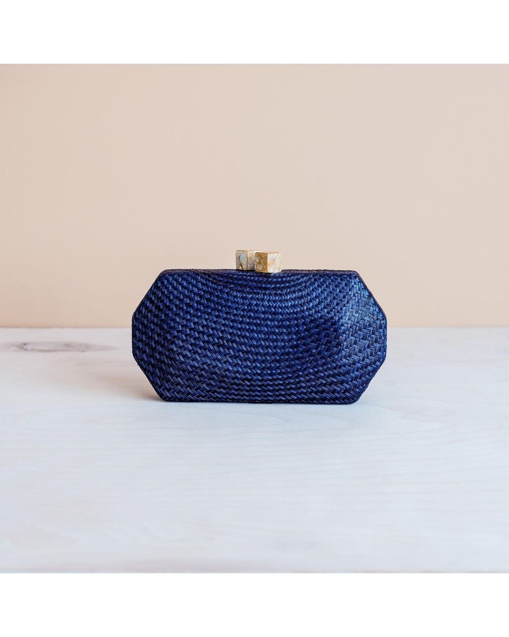 LIKHÂ Blue Sarsuela Handwoven Clutch