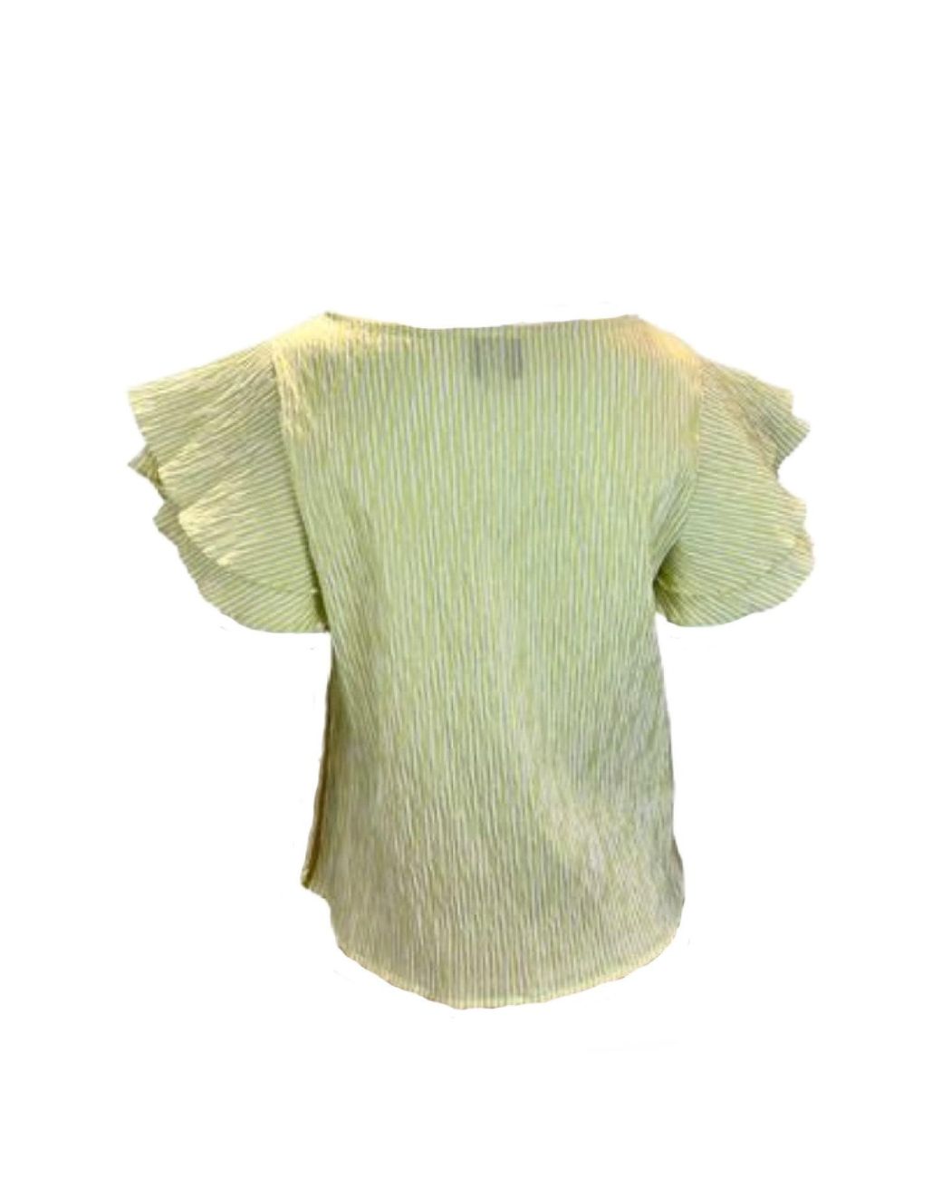 SNIDER Green Lily Short Sleeve Top